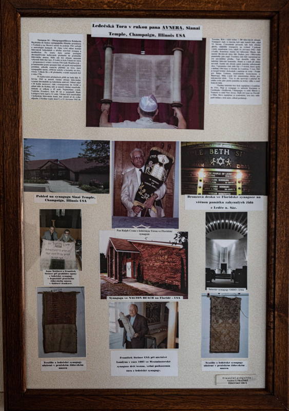 Poster of a Collage of photograph from communities around the world who have MST Sefer Torah from Ledeč nad Sázavou 