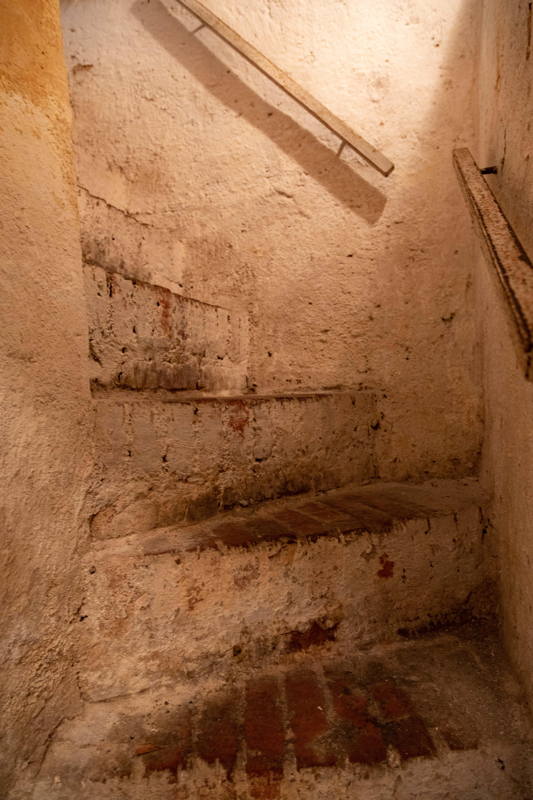Steps down to reach the Mikvah