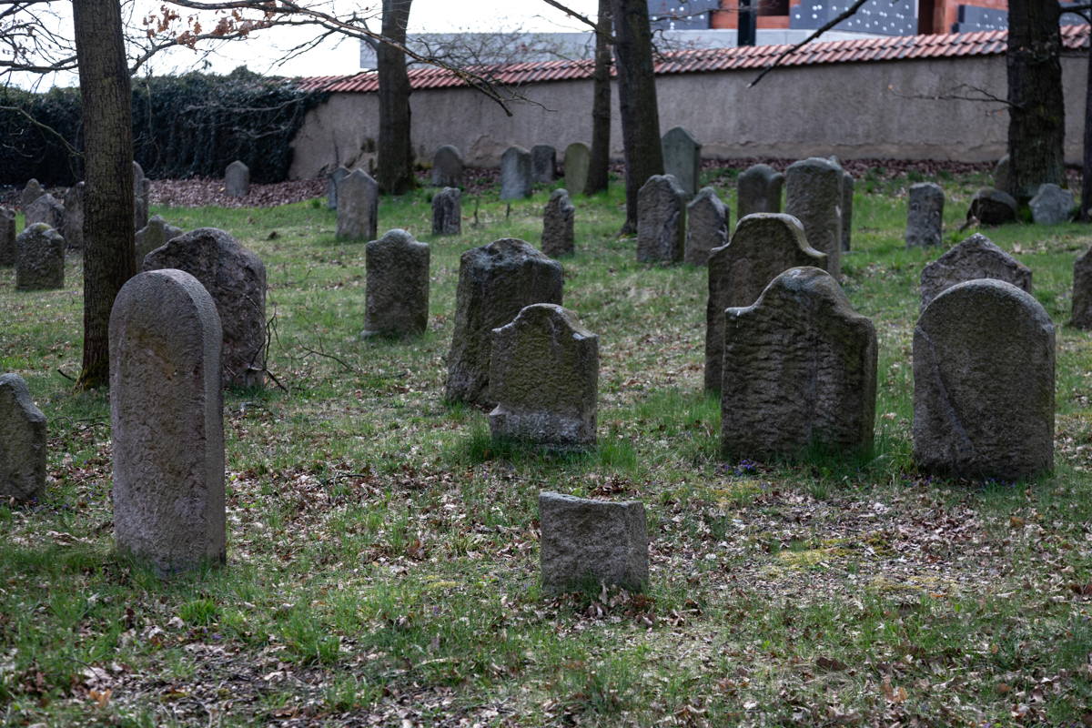 Second section of graves in Jewish Cemetery