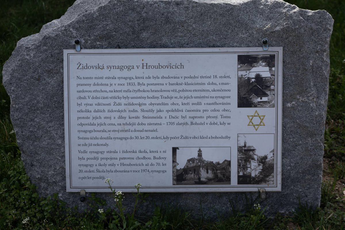 A town memorial commemorating that Jews were an integral part of the community