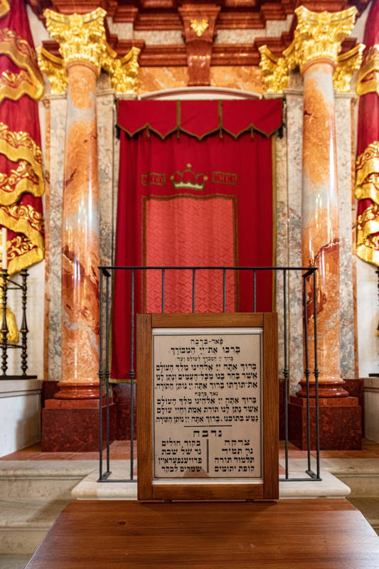 Beautifully restored Synagogue. Aron Ha-Kodesh