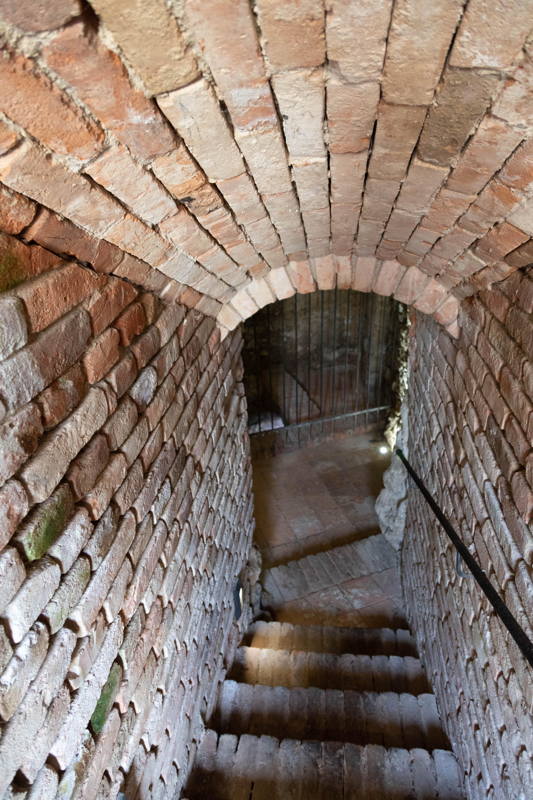 Steps down to reach the Mikvah