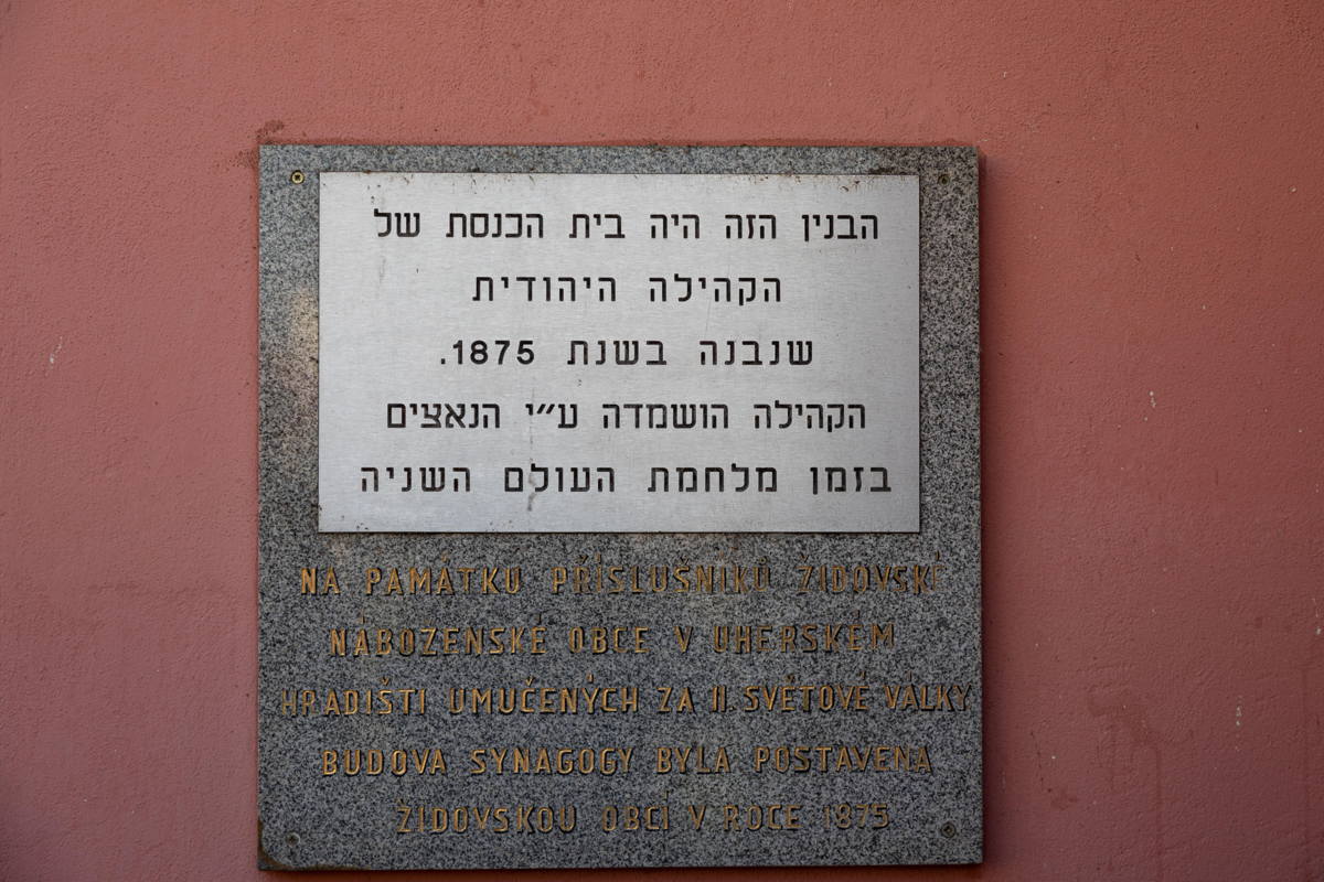 Plaque on Synagogue