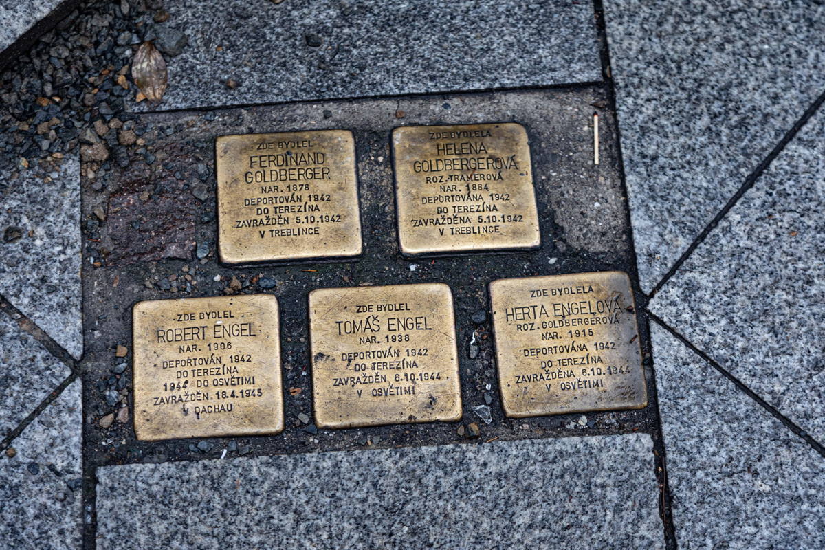 Stolpersteines. more than currently 100 in Ostrava
