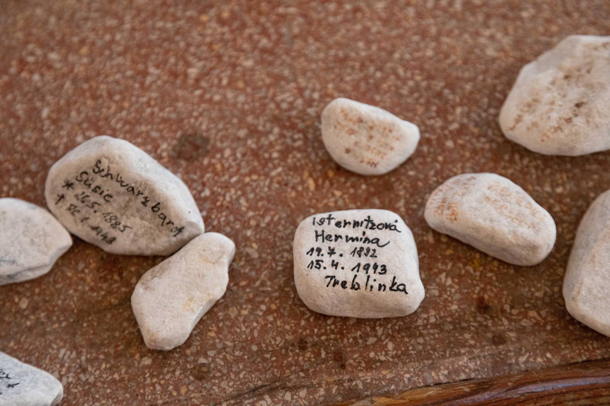 Stones with victims’ names